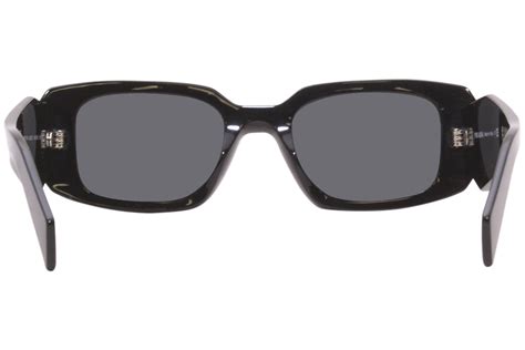 prada spr 17w 1ab 5s0 49|Prada SPR17W Rectangle Sunglasses .